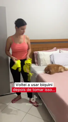 Estou muito feliz! 😍 Voltei a usar meus biquinis depois de tomar o Magnésio Inositol. Além de dormir muito bem agora, desinchei: a pochete sumiu e a cara de lua foi embora.  Está com desconto e frete grátis, é só clicar no carrinho laranja. 😉 #magnesio #magnesioinositol #verao #inchaco #mulher 