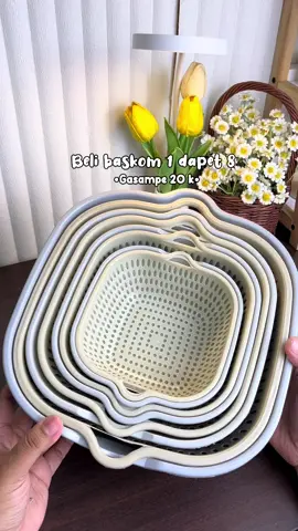 Buruan kak lagi promo #keranjangtirisan #baskom #baskomcucisayur #saringan #perabotandapur 