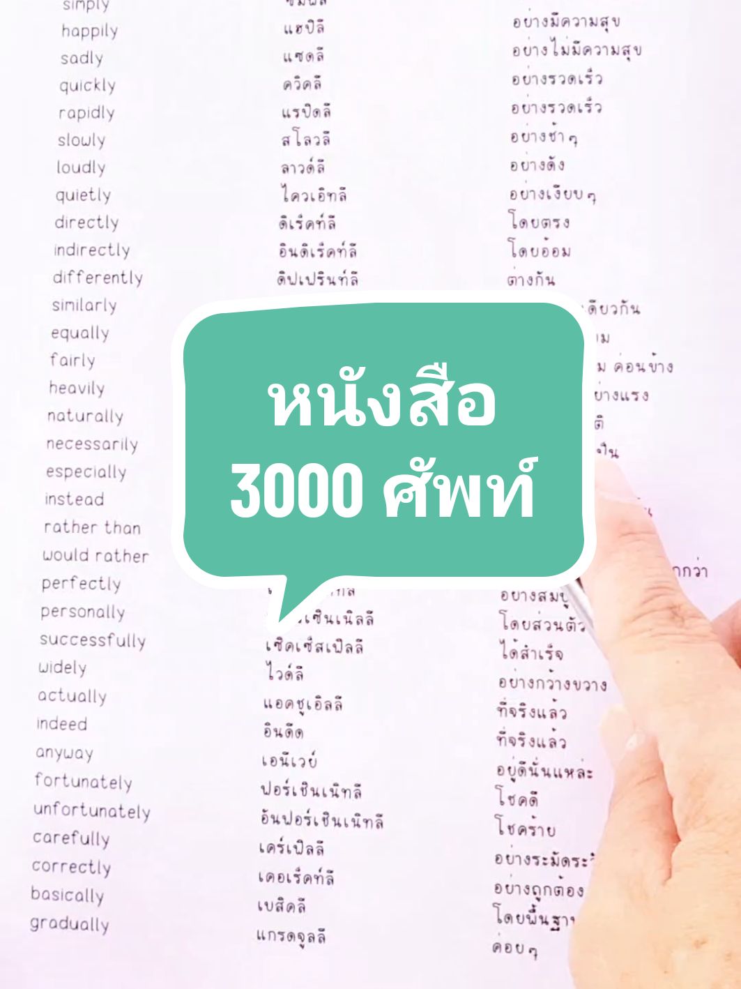 หนังสือ 3000 ศัพท์ รวบรวมคำศัพท์ที่ใช้บ่อย มีคำอ่านไทย คำแปลไทย อ่านง่ายใช้ได้จริง #คําศัพท์ภาษาอังกฤษ #หนังสือภาษาอังกฤษ #ฝึกภาษาอังกฤษ #ภาษาอังกฤษง่ายนิดเดียว #เรียนภาษาอังกฤษ #tiktokป้ายยา #ของดีบอกต่อ #ใช้ดีบอกต่อ #ของมันต้องมี 