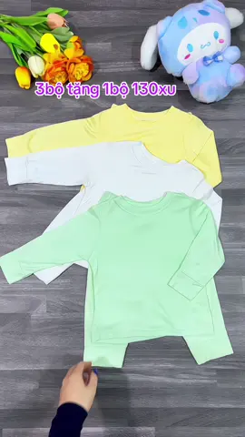 Combo 3bộ tặng 1bộ thun lạnh, mài xinh cho bé trai và bé gái 5-15kg #quanaotreem #bodaitaychobe #dochobe #dothudongchobe #xuhuong #me2embekhoikhoa  @Mẹ 2 em bé Khôi Khoa 