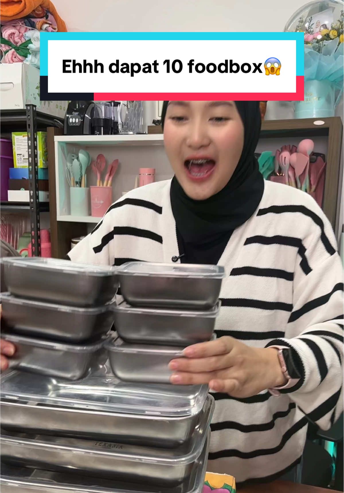 Astaga beneran beli 1 dikirim 10 foodbox , bahan stainless anti bakteri dikirim 10 pcs cek keranjang‼️#foodbox #wadahstainless #promo #cucigudang  #murahbanget 