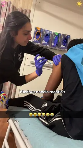 Funny people reaction😂😂#funny #hospital #needle #people 