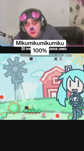 mikumikumikumiku 100% sin low detail pa que no digan xd #paratii #geometrydash #geonetrydashmemes #tiktoklive #livehighlights 