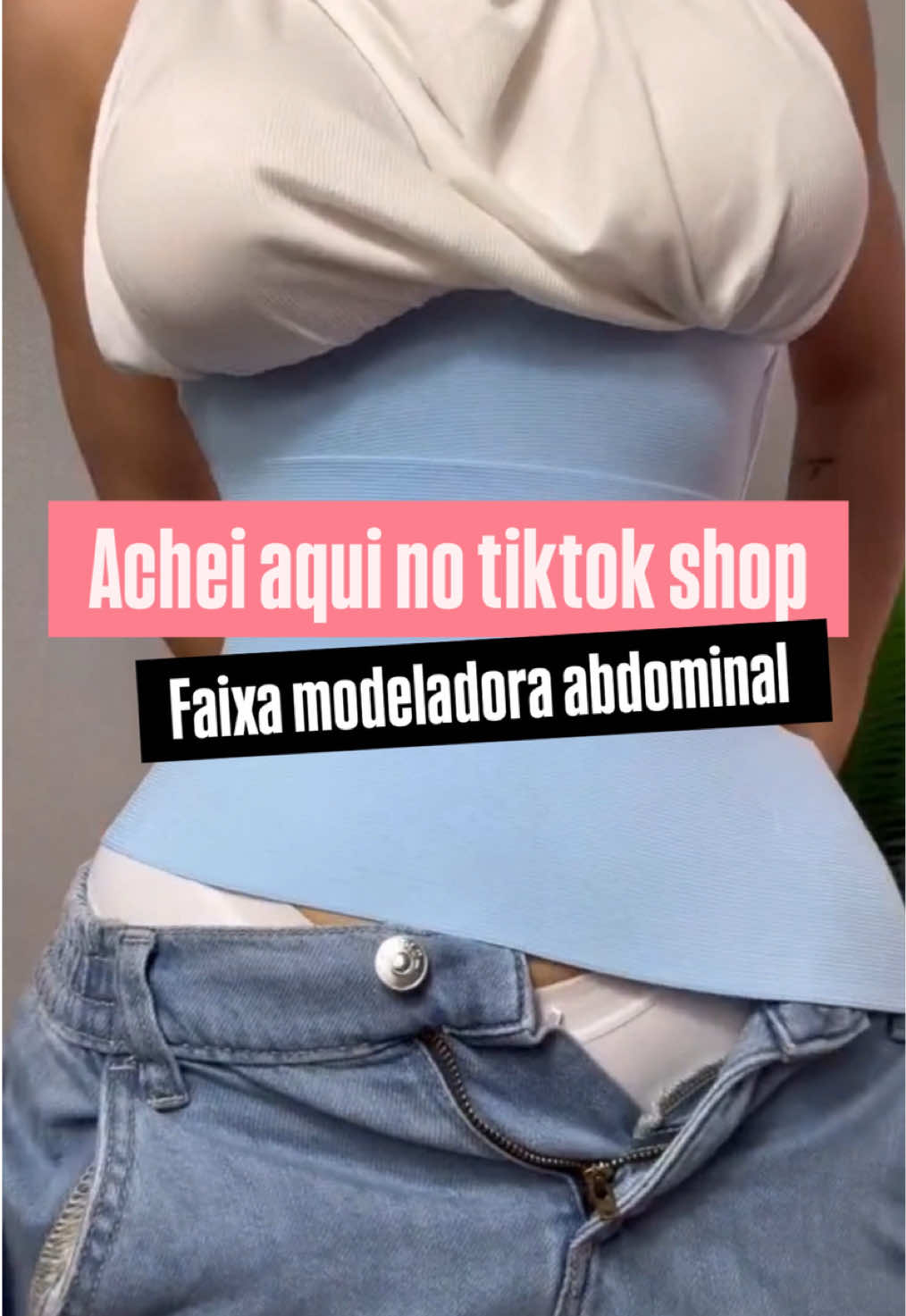 A sinta modeladora mais viral do tiktok shop #cinturafina #cintamodeladora #emagrecimentosaudavel #pochete 