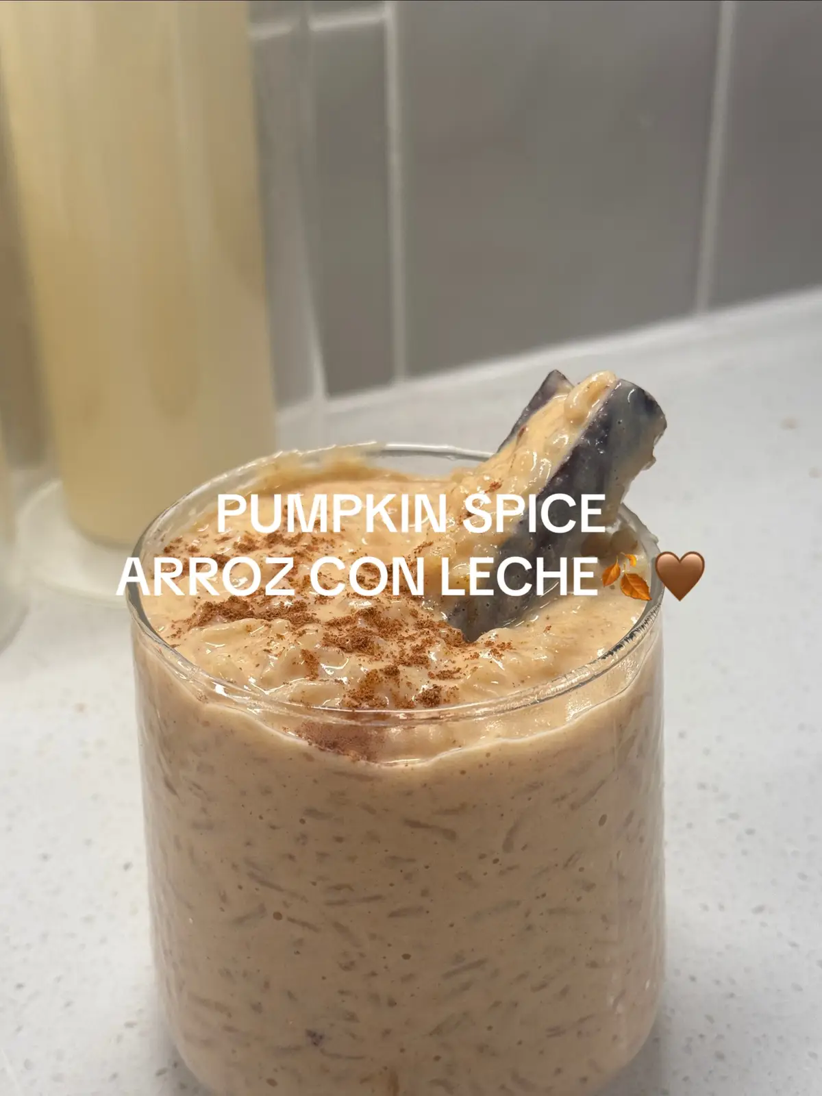 amazing. perfect for fall #fall #recipesoftiktok #pumpkinspice #arrozconleche 