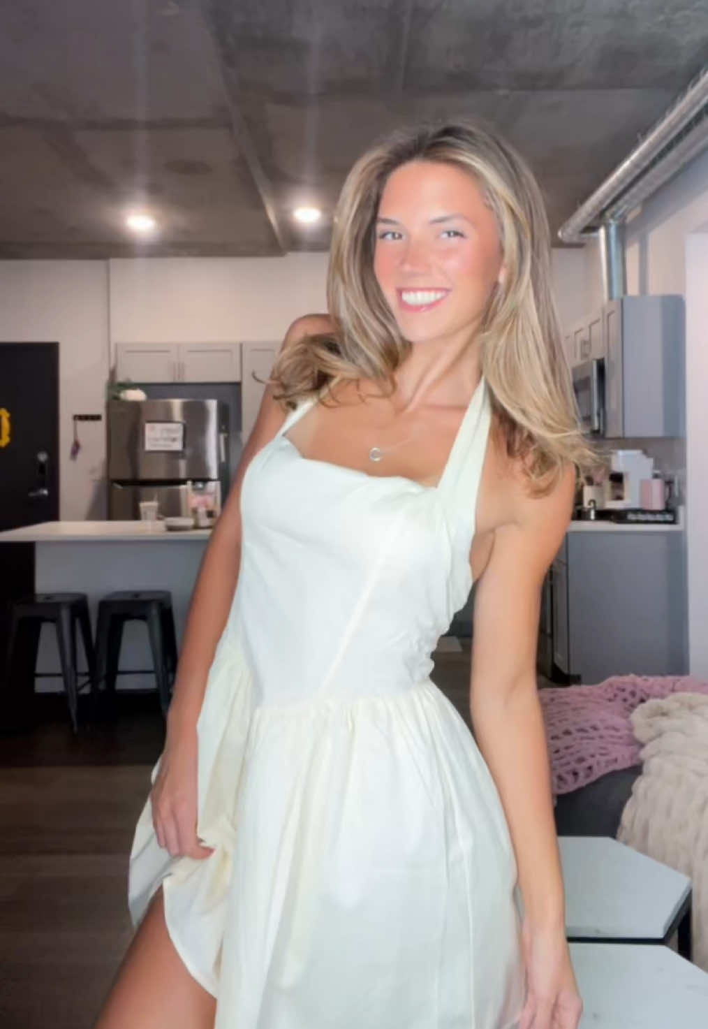 Thank you 💌 @Hello Molly #hellomolly #sundress #dress #getreadywithme #arizonastate 