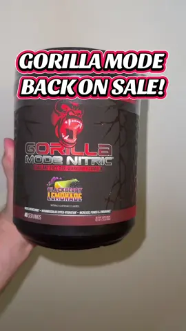 Gorilla Mode has just put all of their best sellers on a huge sale! 🔥#gorillamind #gorillamode #preworkout 