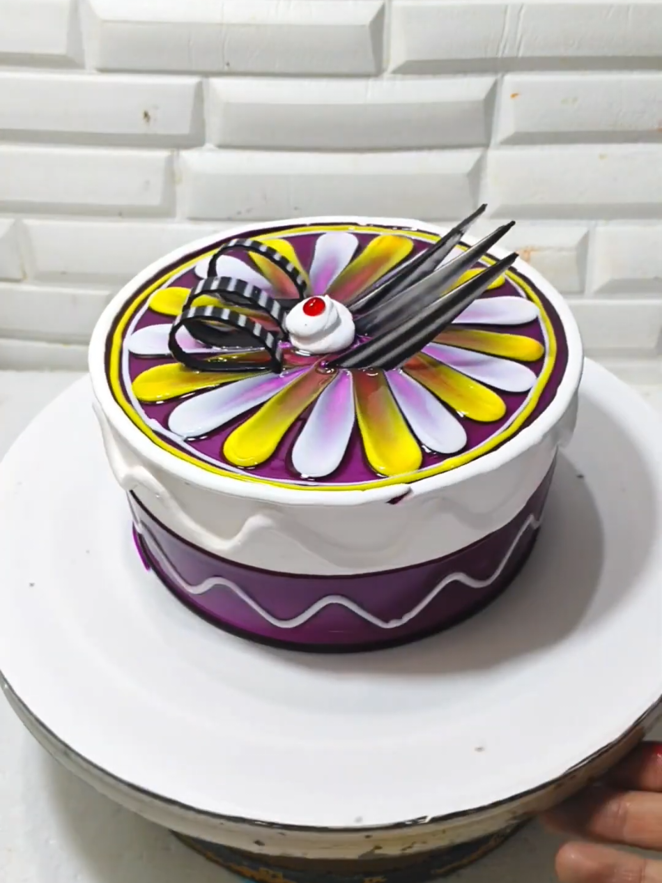 Blueberry Cake design Decorated#birthday #cakedecorating #viral_video #chocolate 