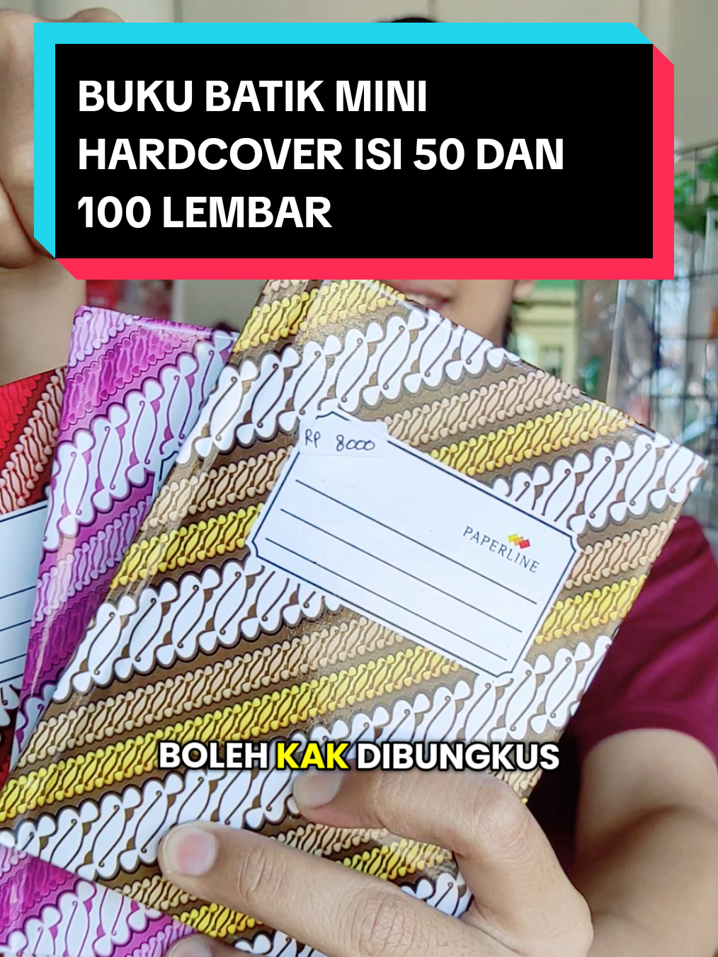 Buku Note Batik Mini Hardcover, tersedia yang 50 dan 100 lembar. #bukucatatan #mininote #bukuhardcover #alattulis 
