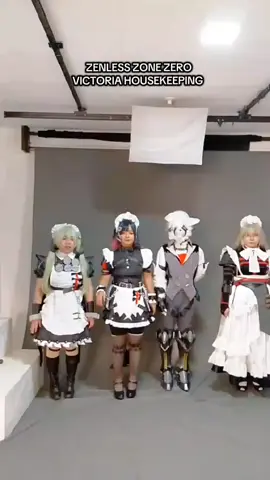 Me as Ellen @jo_arara as Rina @xiarl_17 as Lycaon Cass as Corin #zzz #zzzcosplay #victoriahousekeeping #zzzvictoriahousekeeping #zenlesszonezero   