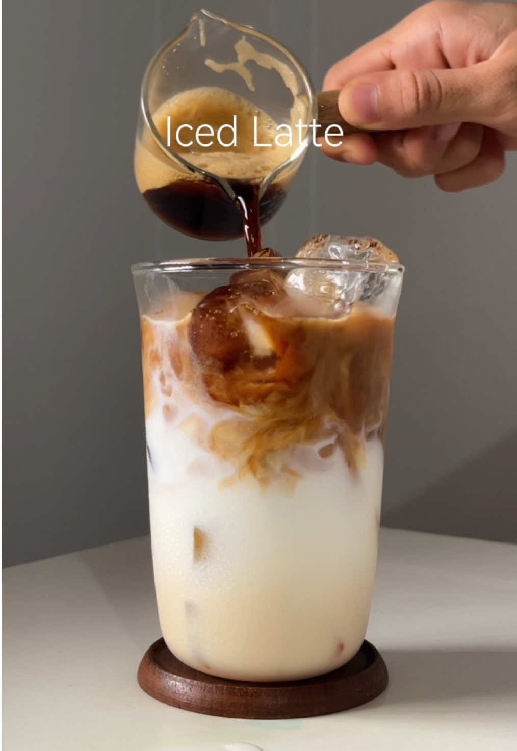 Iced Latte #fyp #icedlatte #coffee #homecafe #hugteakoffee 