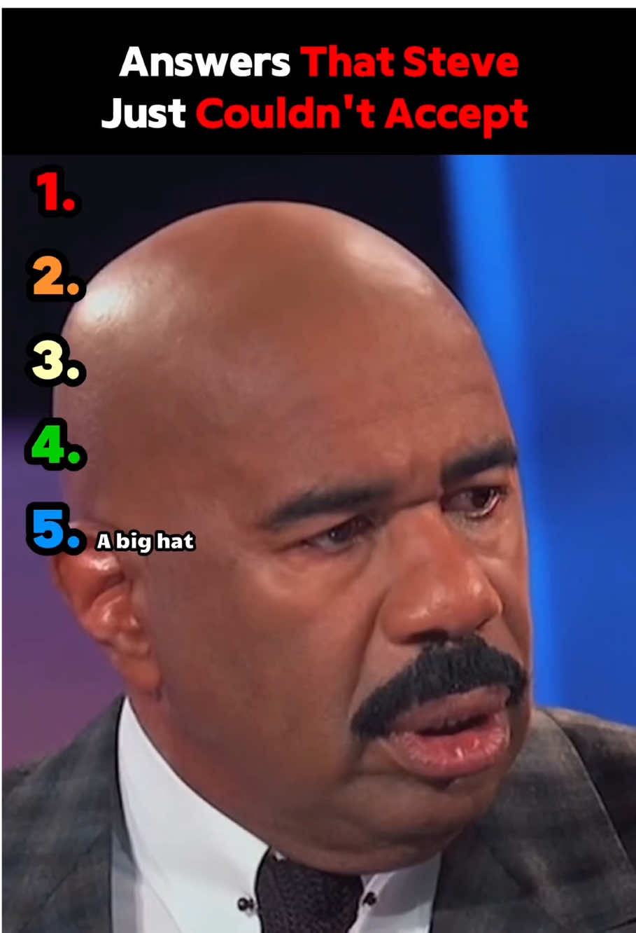 When Steve Harvey Lost It Over These Answers 😂 #familyfeud #steveharvey #ranking #funny #viral
