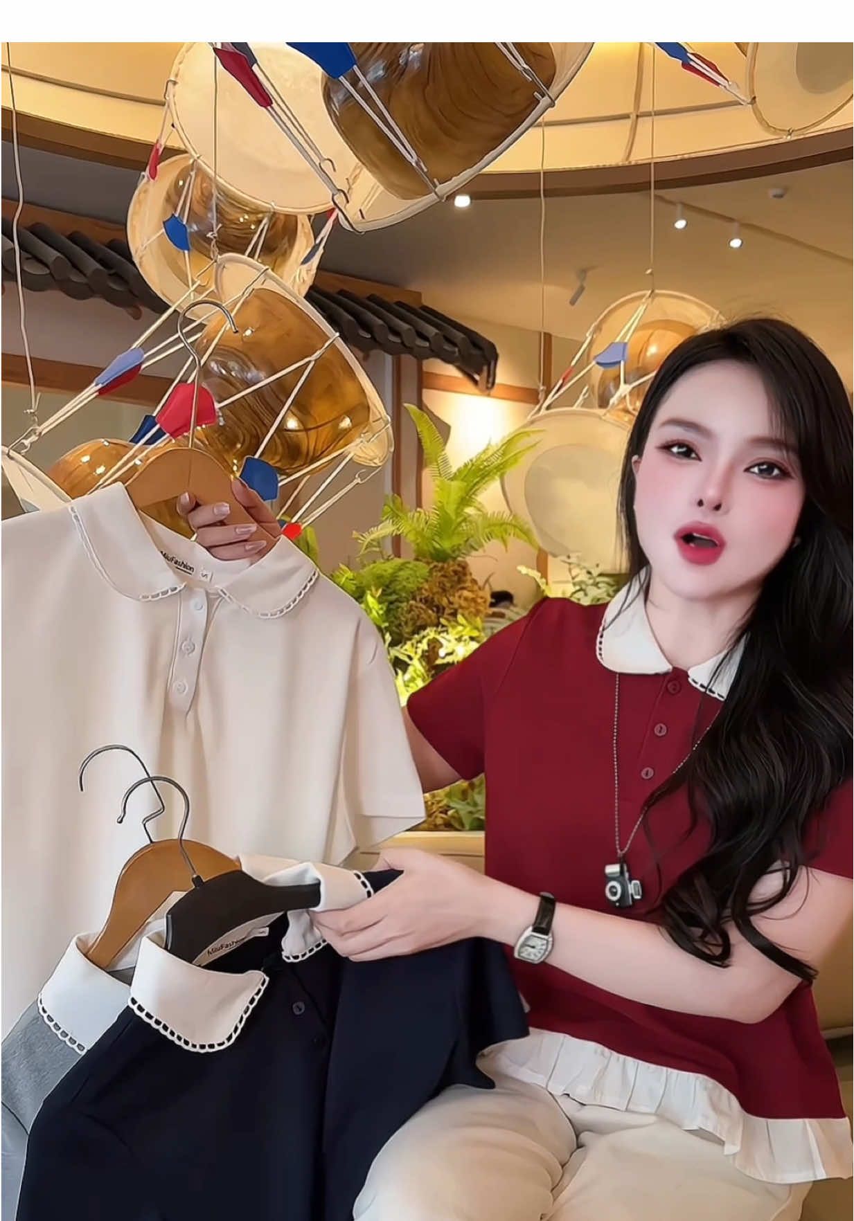 Áo polo phối cổ sen bèo gấu xinh giá thì rẻ ntn bảo sao mà không hot   #aopolo #aopolonu #aopolodep #aopolotron  #aococtay 