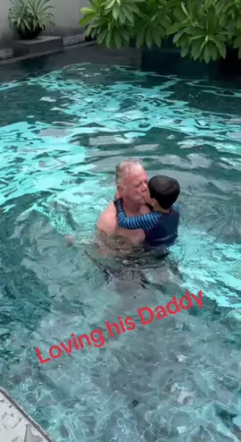 #fyp #daddysboy #swimming #fatherandson 
