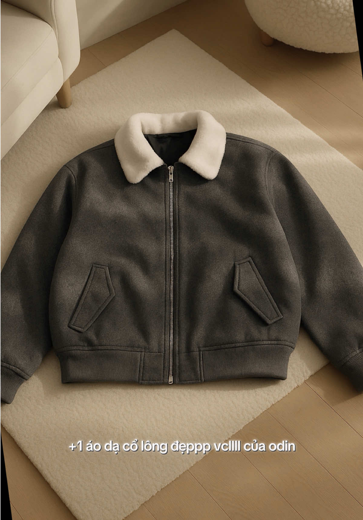 Áo dạ cổ lông đẹpppppppp cỡ này #thoitrang #fashion #myoutfit 