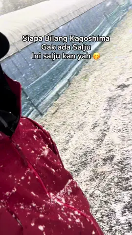 Kagoshima turun salju juga lo ya #jepang #salju #fyp #fyppppppppppppppppppppppp 