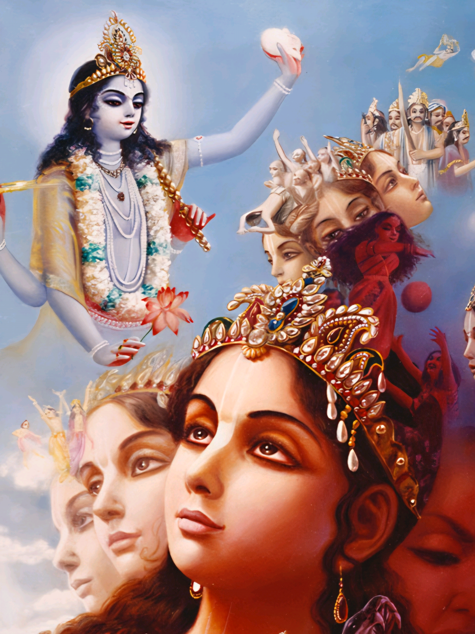 ☝🏼🙇🏽‍♂️Always think of Me, be devoted to Me, worship Me, and offer obeisance to Me. Doing so, you will certainly come to Me. This is My pledge to you, for you are very dear to Me. BG 18.65  Abandon all varieties of dharmas and simply surrender unto Me alone. I shall liberate you from all sinful reactions; do not fear. BG 18.66🙇🏽‍♂️☝🏼 . . . . . . . . . . #gita #quotes #krishna #hindu #god 