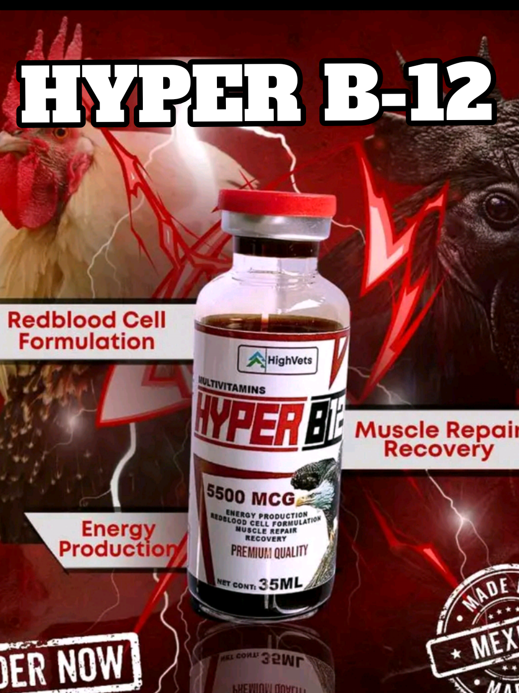 Replying to @justhineoyog  late maturing na manok? Pwede mong gamitan ng Hyper b12 for gamefowls idol. Available on yellow basket.  ‎#Hyperb12  ‎#pampatapangsamanokvitamins  ‎#pampatapangsamanok4months  ‎#latematuringstagnamanok  ‎#Manokpanabong 
