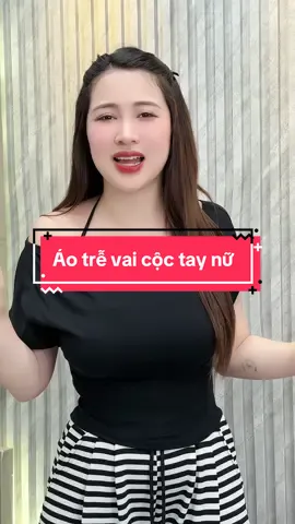 Áo trễ vai cộc tay nữ #cohuyentaphoa #xuhuong 