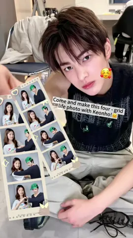 Here comes the tutorial for the four - grid life photo that you can take at home! #cortis #photobooth #keonho #life4cut #fypシ #kpop #licowa 