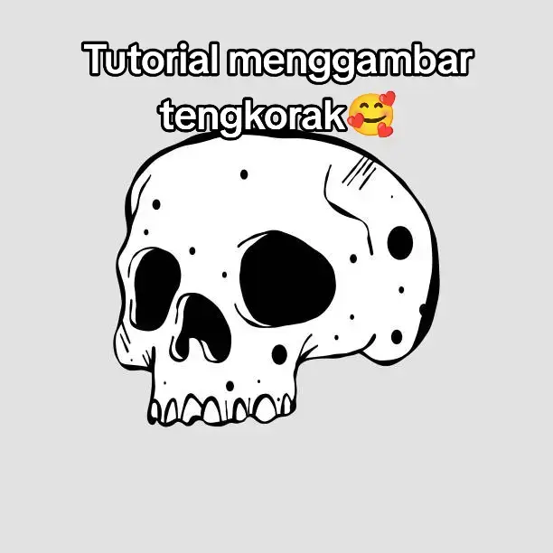 hehe ,ib:@riris_skay #drawingtutorial #tengkorak #linewithoutahook #artist #fyp 
