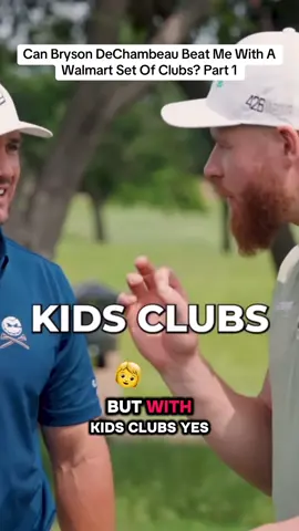 Can Bryson DeChambeau Beat Me With A Walmart Set Of Clubs? Part 1 #brysondechambeau #kidsclub #part1 #golftiktok #golf 