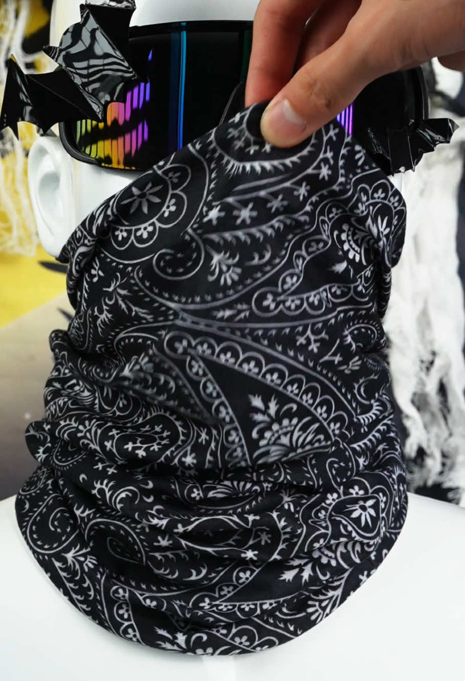 Super stretchy face mask neck gaiter for outdoor activities in summer #facemask #neckgaiter #balaclava #headwear #outdoor 