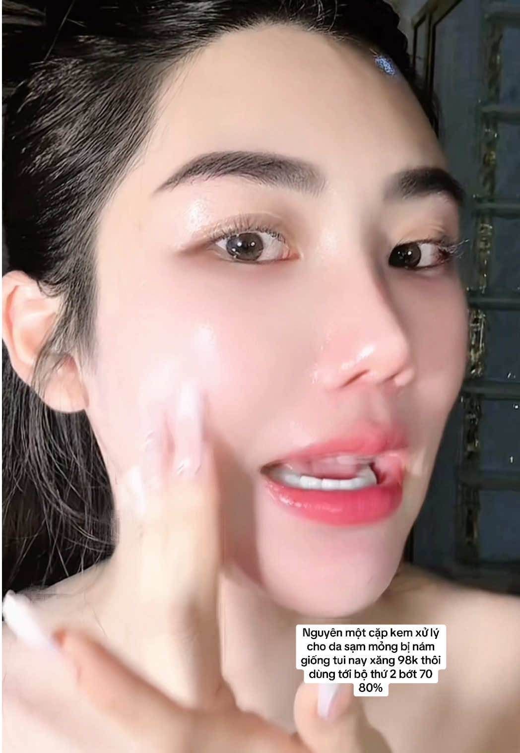 Chỉ cho mấy người ai xài cũng hết nhỏ mà có Võ thiệt cặp kem sạm nám cho da mỏng yếu nè #suri 
