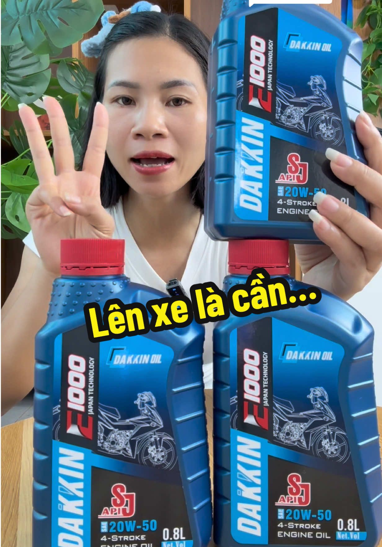 Trả lời @Cần Bùi COMBO 3 chai dầu nhớt Dakkin dung tích 0,8l dành cho dòng động cơ 4 thì giá tri ân#ebichnhanong #daunhot#daunhotcaocap#viral #xuhuong 