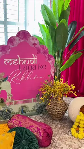 Custom XL Arch foam sign for Mehndi Event by us &  decor by raidesigns_ on IG! DM to order custom arch cut signage! #luxegoddesscrafts #punjabiwedding #punjabi #punjabitiktok #weddingsignage #punjabidecor #mehndi 