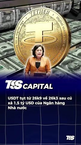 Stablecoin tụt giá sau tin bán đô la của ngân hàng nhà nước #tsscapital #BTC #ETH #tintuc #trending 