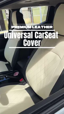 Maganda na tignan, madali pa linisin dahil naka leather seat na ko. Haha. Ang mura pa grabe.  #leatherseat #carseatcover #mitsubishiaccessories #hondaaccessories #toyotaaccessories 