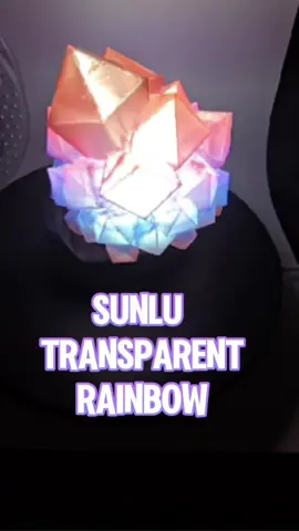 Gemstone night light made with @SUNLU STORE Rainbow transparent.#sunlu #3DPrinting #3DPrint 
