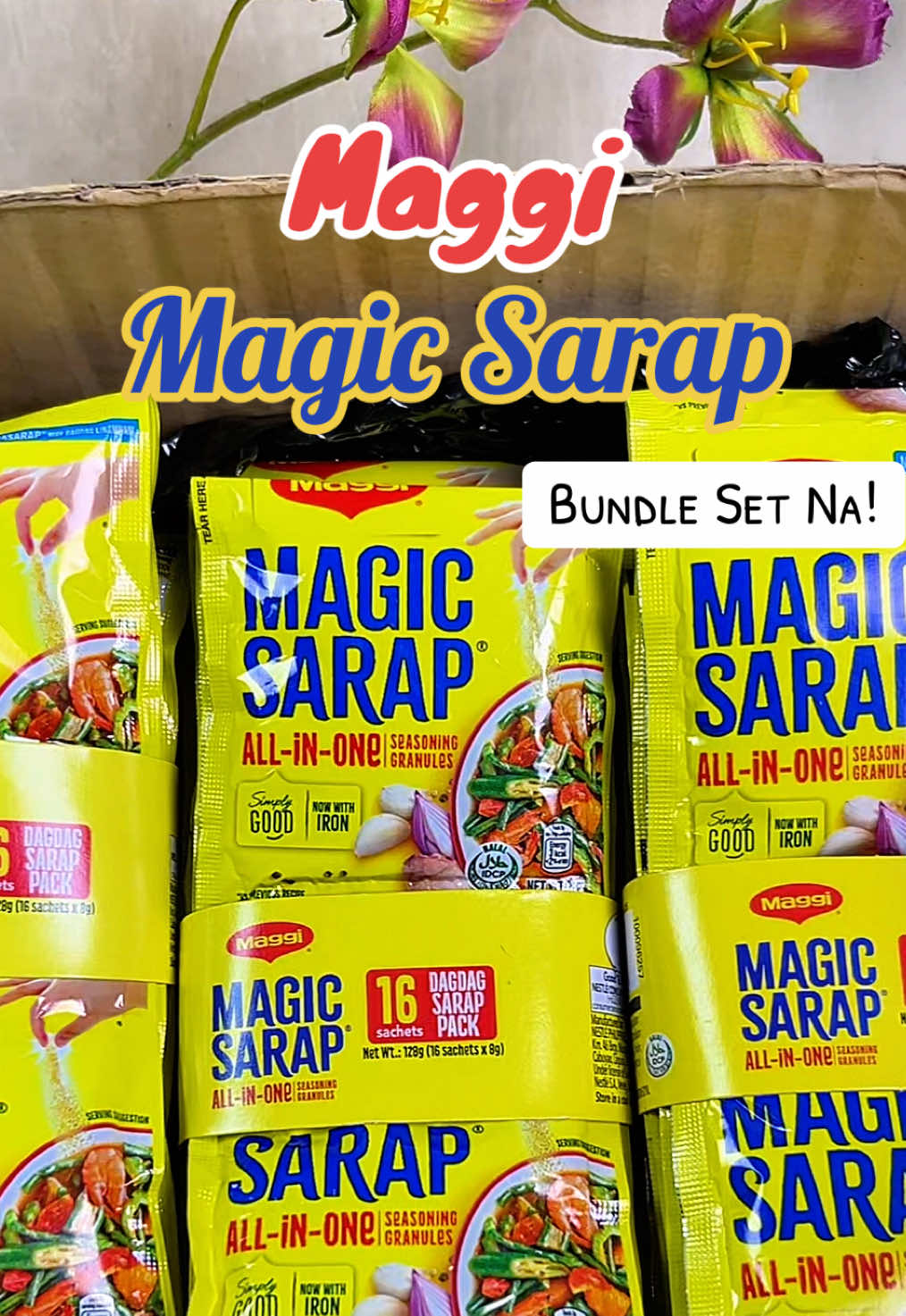 Maggi Magic Sarap Cooking Seasoning Granules 8g - Pack Of 64 other bundles also available! ❤️✅#nestleph #maggimaggimagicsarap #magicsarap #seasoning #cooktok 
