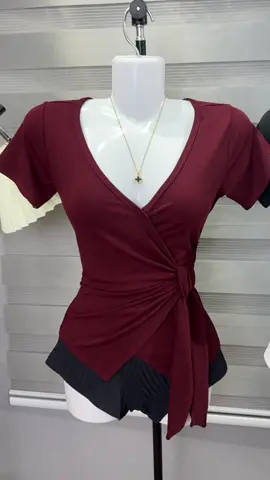 Áo thun nữ cổ tim nữ thiết kế  #Dazzi #BongBong #aoxinh #xhuong #tiktok 