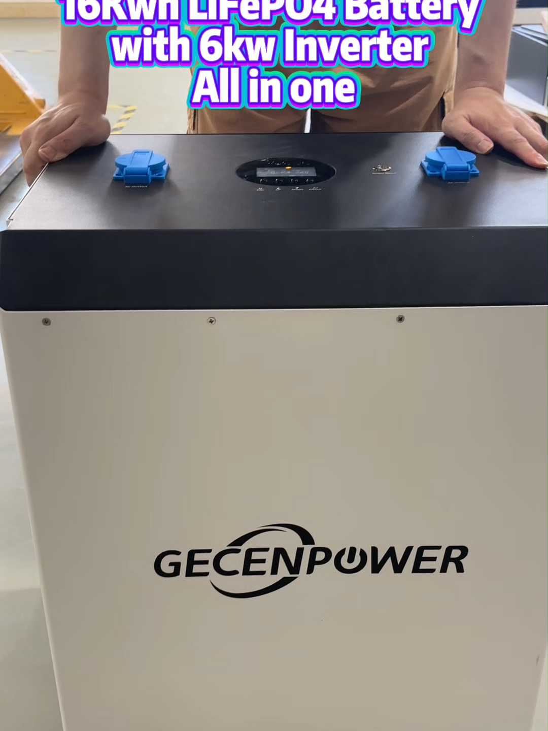 Solar energy storage solution  All in one design 16Kwh lithium battery+6kw inverter.#lithiumbattery #energystorage #inverter #ESS #solarsystem #LifePo4 #newenergy