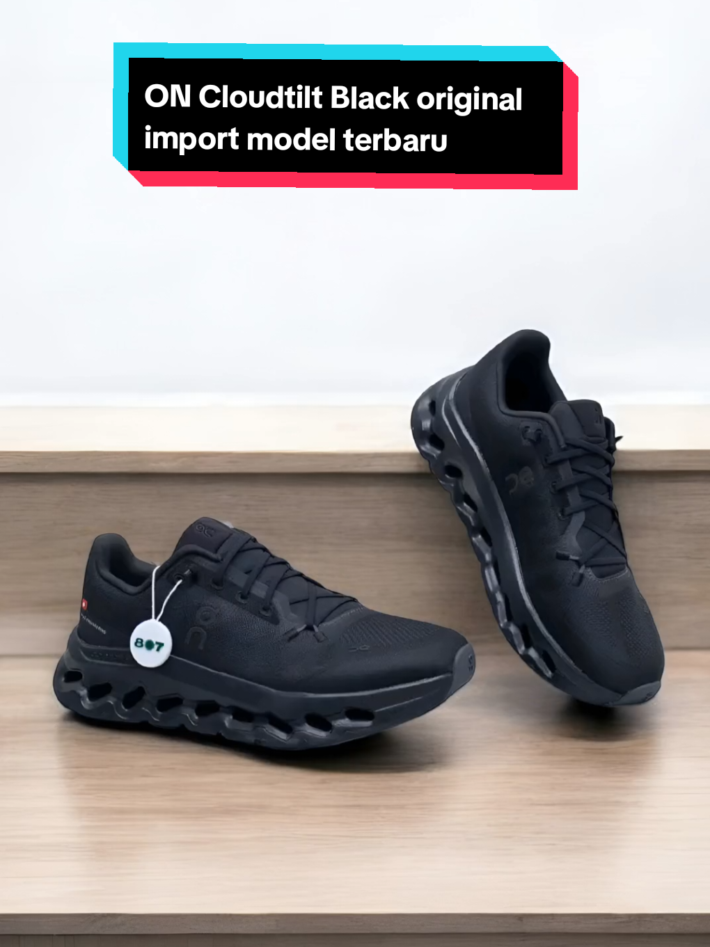 ON Cloudtilt Black Eclipse#sepatuoriginal #sepatuimport #belilokal #promo #fyp 