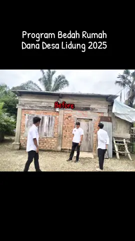 Program Bedah rumah pemerintah desa lidung sebagai bentuk pengabdian agar dana desa tepat sasaran untuk masyarakat yang membutuhkan. #desalidung #sarolangun #keren 