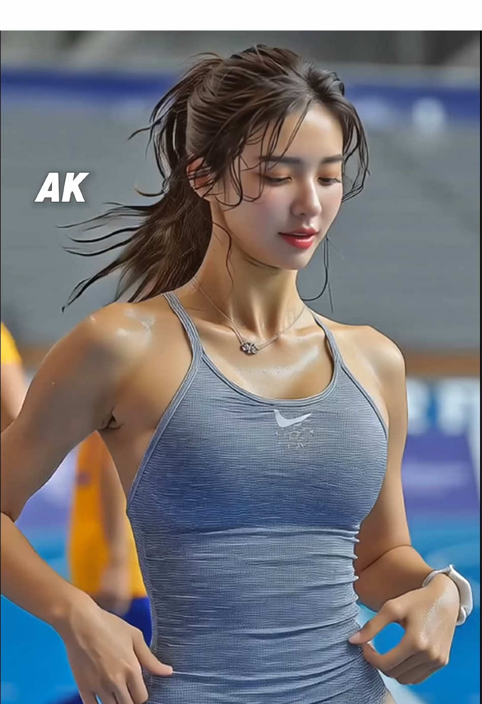 #Running #athletics #aigirl #beauty #ailookbook 