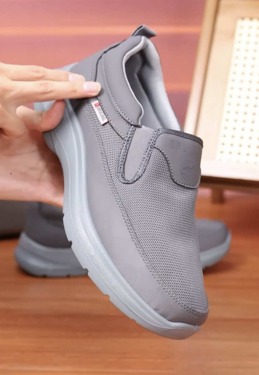 Men's Comfort Slip-On Sneakers, Arch Support & Breathable Mesh, 60% OFF Clearance NOW!