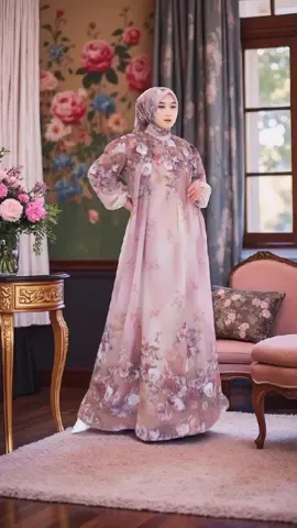 Dress Lyodra Gamis BabyDoll Digital Printing Full Furing dan Wudhu Friendly Free Hijab Muslim #dress #dresscantik #dressmewah #ootdfashion #trending 