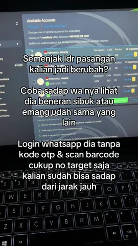 Gaperlu penjelasan dia lagi, langsung sadap whatsapp nya aja. #jasasadapwajarakjauh🇮🇩🇲🇾🇻🇳🇸🇬 #ldrstory #trikwhatsapp #jasasadapwajarakjahu😜😜 #bengkelsadap 