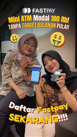 Cuma 100 Ribu Bisa Jadi Agen Mini ATM 🤔 Masih mikir buka ATM Mini harus modal puluhan juta & ribet urus bank? Faktanya, dengan Fastpay kamu bisa mulai cukup dari 100 ribu-an aja! 🔥 Dengan Fastpay: ✅ Modal kecil, layanan lengkap ✅ Setor, tarik, transfer ke ratusan bank di Indonesia ✅ Bisa pilih EDC Android atau Saku sesuai kebutuhan ✅ Tanpa target bulanan, langsung bisa jalan 💡 Saatnya warung atau kontermu naik kelas → jadi agen mini ATM terpercaya dengan modal ringan! 👉 Tulis pertanyaanmu di komentar, atau langsung daftar sekarang biar 100% cuan jalan terus! #fastpay #juraganfastpay #AndalanAgenIndonesia #AplikasiAndalanAgen