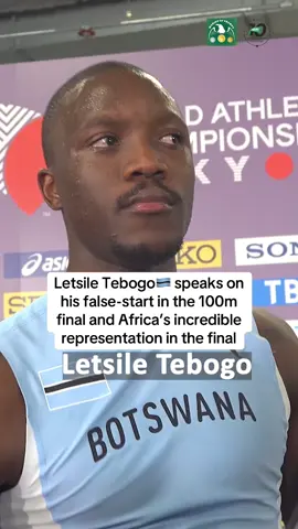 Letsile Tebogo 🇧🇼 was disqualified for a false start in the men’s 100m final at the Tokyo 2025 World Championships.  #WorldAthleticsChamps #Tokyo2025 #Athletics #Sports #Botswana🇧🇼tiktok  #Botswana 
