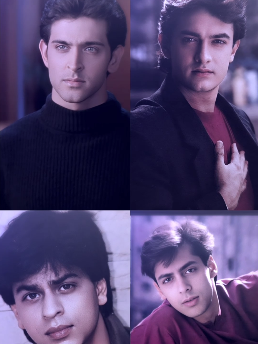 Trio Khan and one Greek God🥴😍 #shahrukhkhan #amirkhan #salmankhan #hrithikroshan #bollywood 