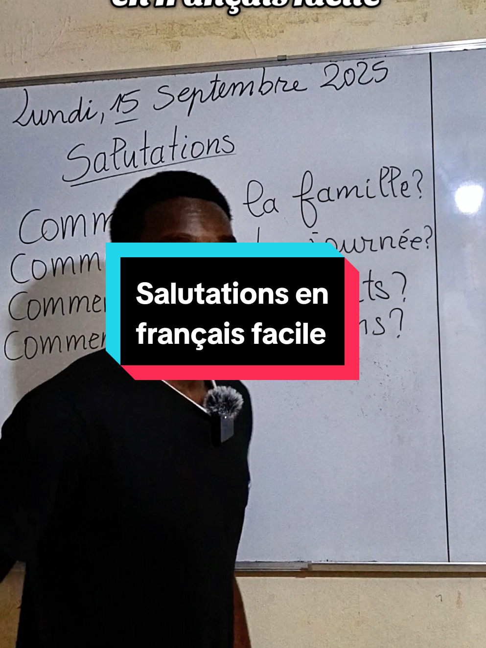 Salutations en français facile#tchadienne🇹🇩 #francais #apprendre 