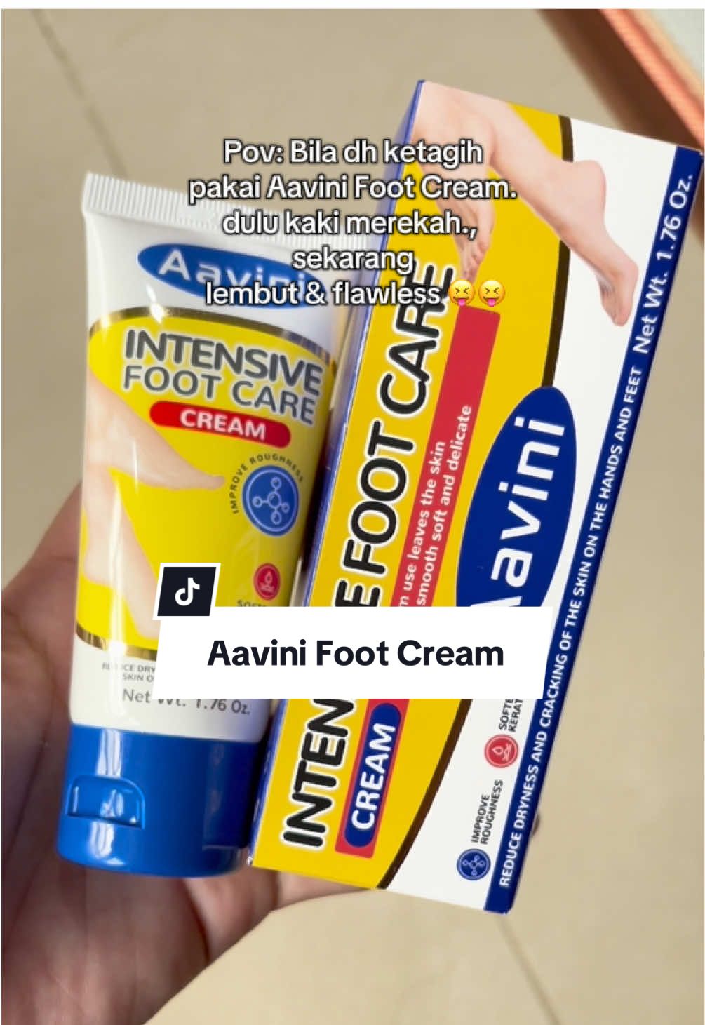 Nk kaki licin? Jom cuba Aavani foot cream 🤩 #avinifootcare #aavini #aavinifootcream #footcareroutine #fyp 