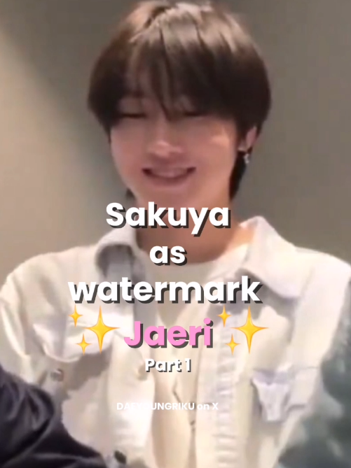 Part 1 Moment jaeri with sakuya💗Supercute😩💗 #JAERI #JAEHEE #RIKU #SAKUYA #fyp 