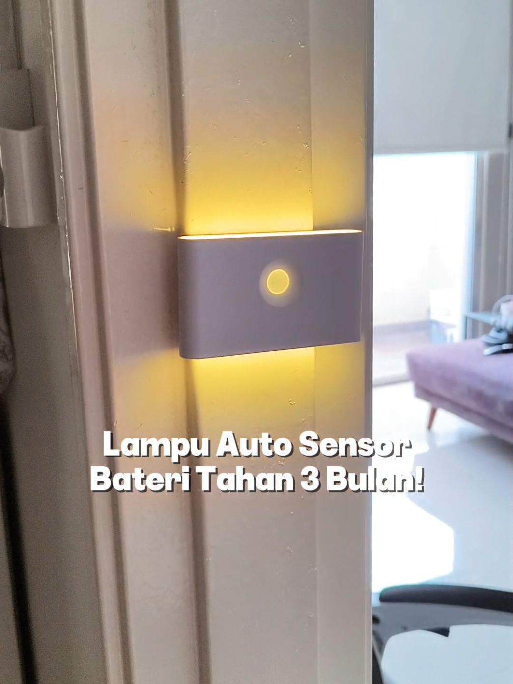 tak payah nak cas banyak kali #autolights #lampusensor #lampuautosensor #lampu #tiktokshop 