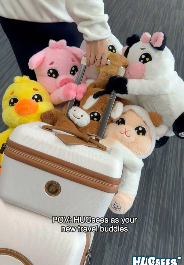POV: HUGsees as your new travel buddies 🧳💕 From airports to adventures, HUGsees Plushies are here to stick with you all the way 🌍✈️ ✨ Where are you taking your HUGsees first? 🕹️ Catch and win them at major arcades in the Philippines! #HUGsees #FYP #Viral #Plushies #CuteAnimals         
